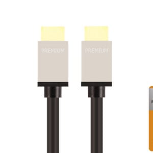 Premium High Speed HDMI Cable With Ethernet, Grey (PC-11)