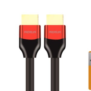 Premium High Speed HDMI Cable With Ethernet, Red (PC-10)